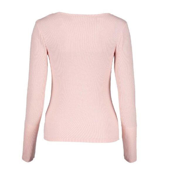 Derek Heart Juniors' Rib-Knit Sweetheart-Neckline Top - Picture 2 of 5